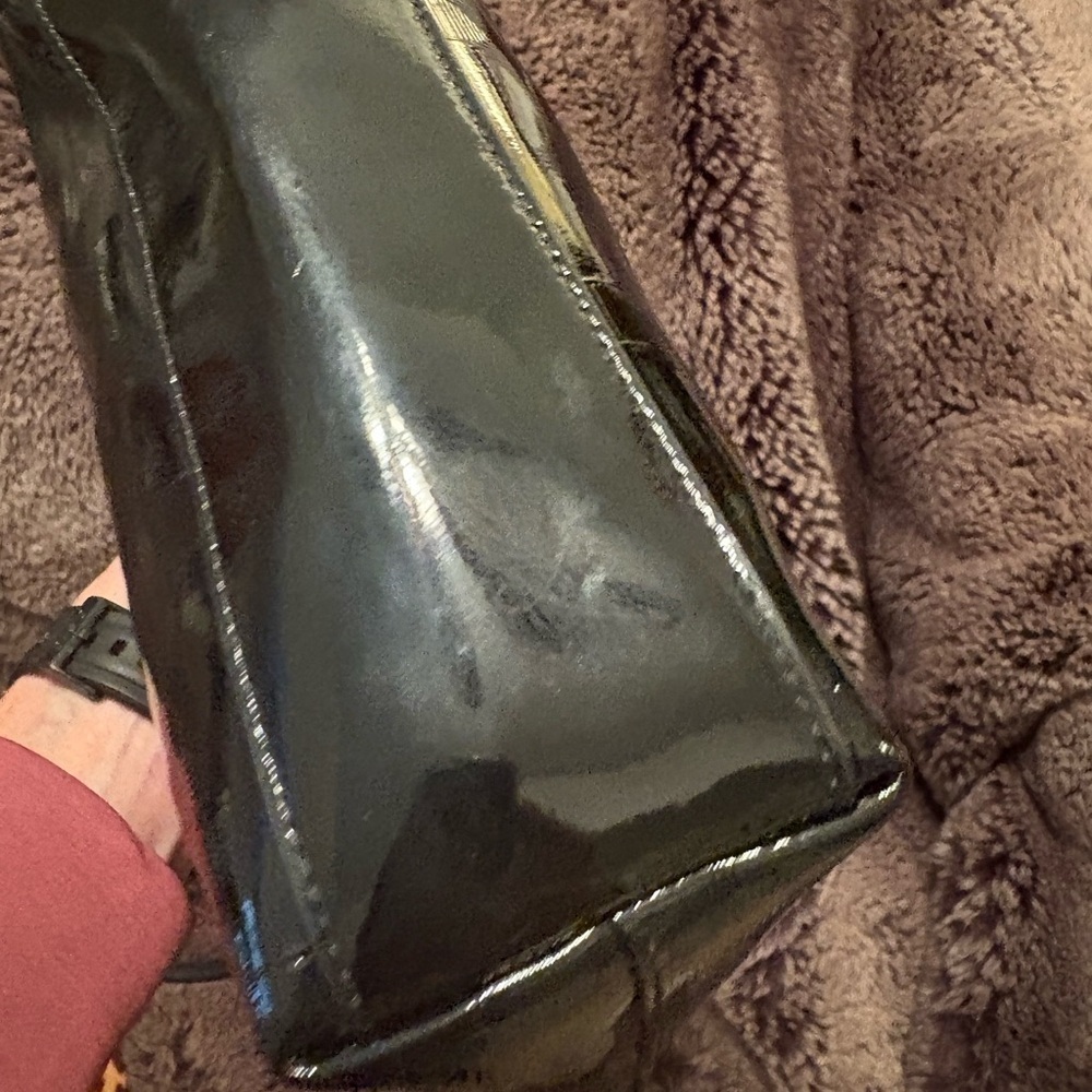 Coach Black Patent petite tote - Picture 5 of 13